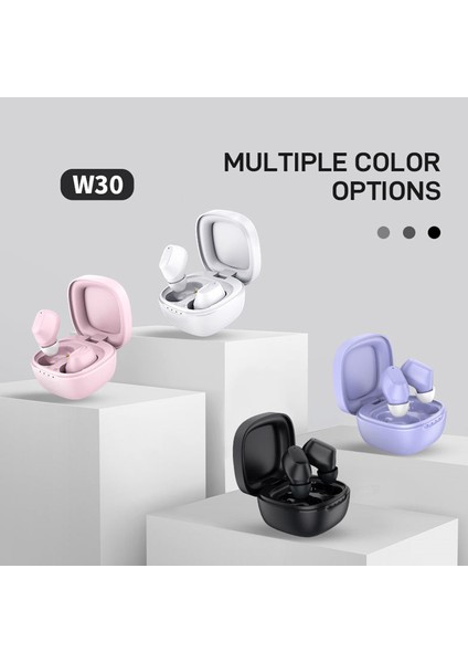 W30 Tws Bluetooth Kulaklık Kulak Içi Gürültü Önleyici Kablosuz Kulaklık (Ce Sertifikalı) - Pembe (Yurt Dışından) indirimleri