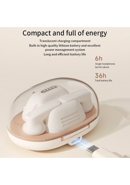 Icarer Aile Retro Telefon Şekli Kablosuz Kulaklık Bluetooth 5.3 Kulaklık - Bej (Yurt Dışından) modelleri