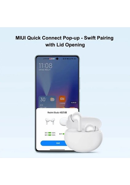 Xıaomı Redmi Buds 4 Aktif Tws Bluetooth Kulaklık Stereo Müzik Oyun Kablosuz Kulaklık - Siyah (Yurt Dışından) indirimleri