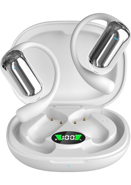 YYK-Q16S Bluetooth 5.3 Spor Kulaklık Gürültü Azaltma Ows Kablosuz Kulaklık - Beyaz (Yurt Dışından)