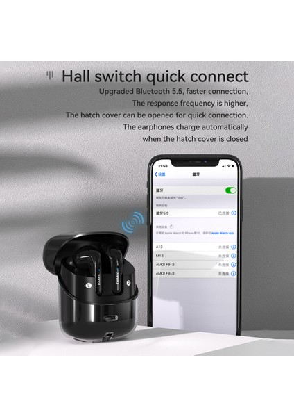 Dx-16 Bluetooth 5.5 Kablosuz Gürültü Önleyici Kulaklık (4 Adet Kulaklık) LED Dijital Ekranlı - Siyah (Yurt Dışından) fırsatları