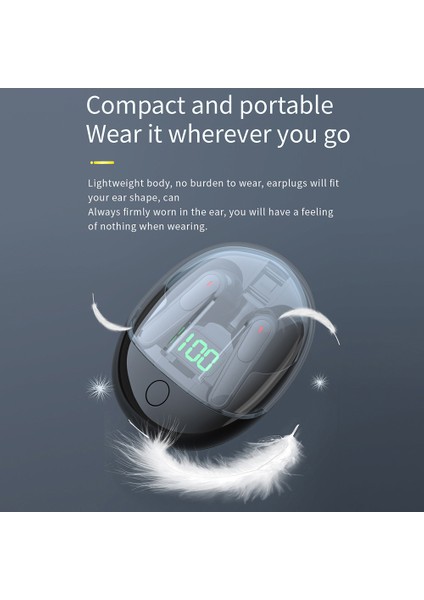 Pro One Bluetooth Kulaklık Kablosuz Kulaklık Dokunmatik Kontrollü Kulaklık - Yeşil (Yurt Dışından)