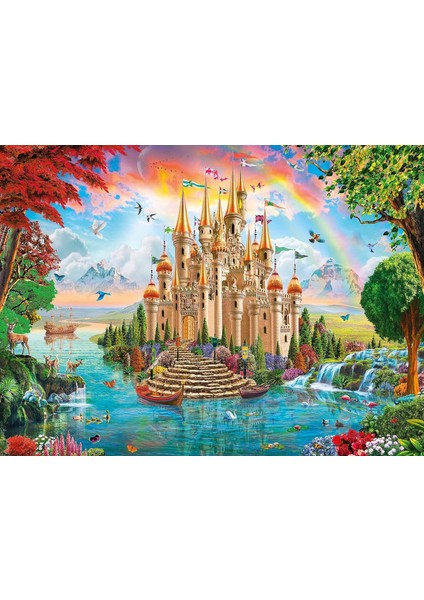 132850 100 Parçalı Puzzle Masal Şatosu