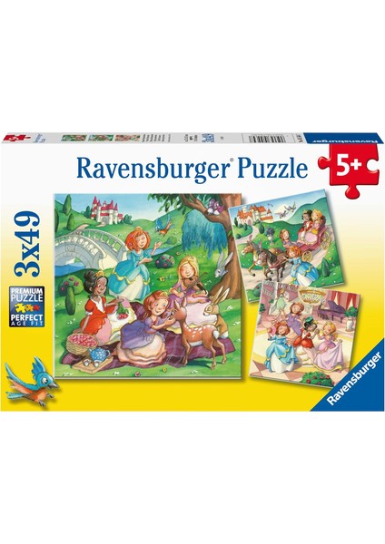 55647 3X49P Parçalı Puzzle Küçük Prensesler