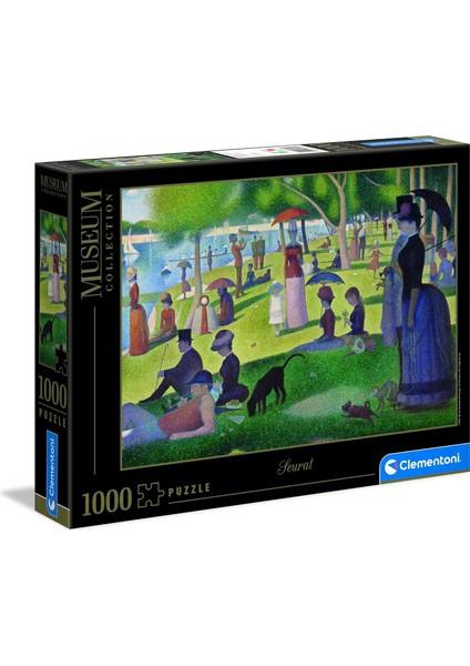 - 1000 Parça Museum Collection Yetişkin Puzzle - Seurat "'a Sunday Afternoon...'