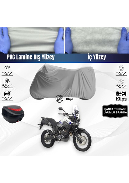 Ultra Shop Yamaha Xtz 660Z Tenere Uyumlu Motosiklet Brandası Çanta Topcase Uyumlu Motor Brandası