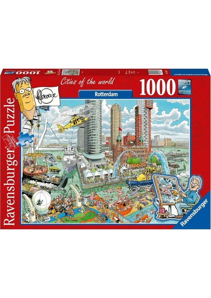 165605 Rotterdam Yetişkin Puzzle, 1000 Parça, Çok Renkli