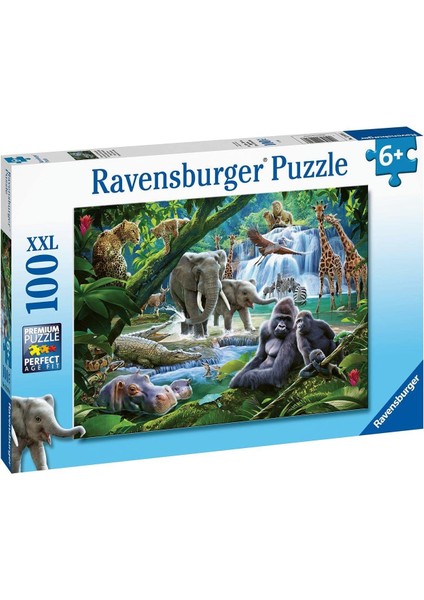 129706 100P Puzzle Vahşi Hayvanlar, Çok Renkli