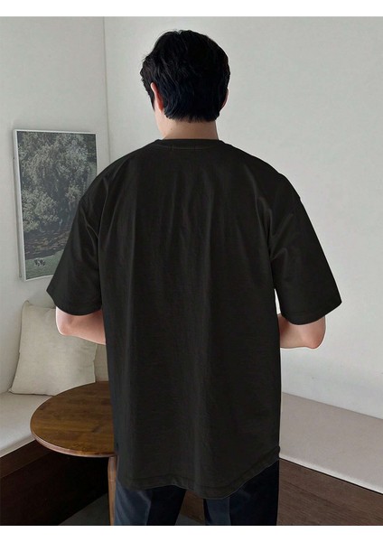 Erkek Bisiklet Yaka %100 Pamuk T-Shirt