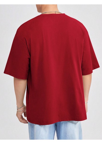 Erkek Bisiklet Yaka %100 Pamuk T-Shirt