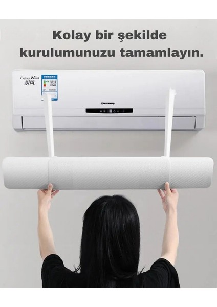 Ayarlanabilir Klima Hava Yönlendirme Aparatı Hava Çarpmaması Için Klima Aparatı Siperi