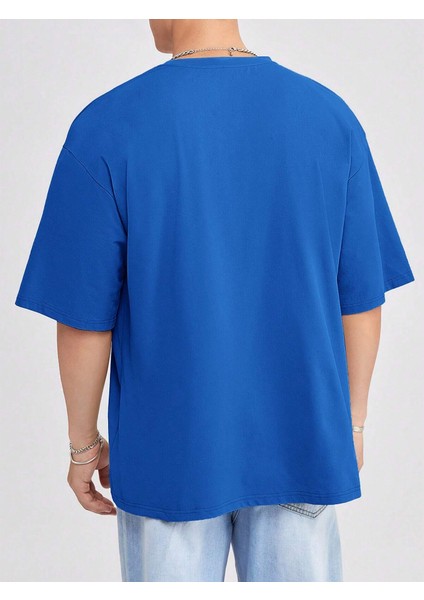 Erkek Bisiklet Yaka %100 Pamuk T-Shirt