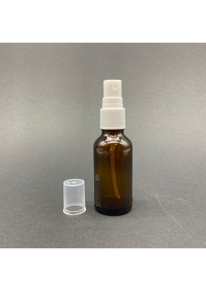 30 Ml Amber Cam Şişe Beyaz Spreyli , 30cc Amber Spreyli Boş Şişe X 6 Adet fiyatları
