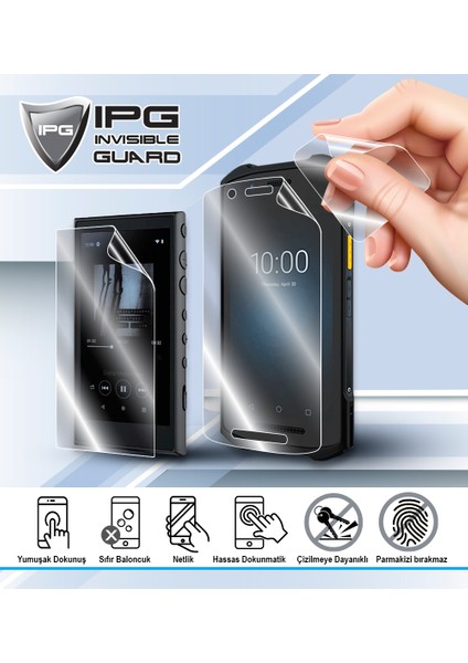 Garmin Edge 1050 ile Uyumlu Ipg Hydrogel Ekran Koruyucu (2 Adet)