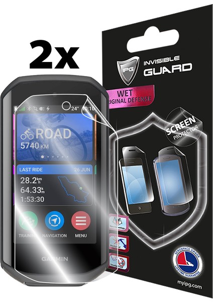 Garmin Edge 1050 ile Uyumlu Ipg Hydrogel Ekran Koruyucu (2 Adet)