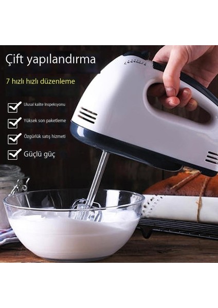 Yumurta Çırpıcı 7 Vitesli Ev Tipi Elektrikli Yumurta Çırpıcı 4 Kafalı Yumurta Çırpıcı Elektrikli Yumurta Çırpıcı (Yurt Dışından)