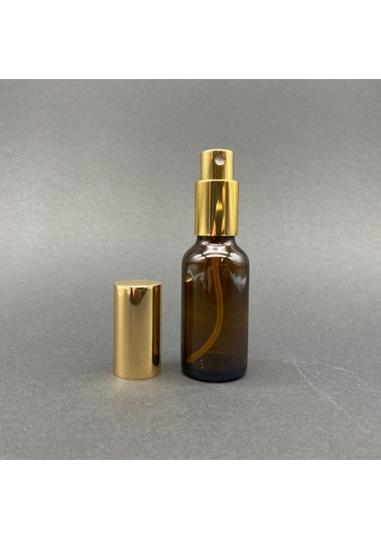 30 ml Kahverengi Cam Şişe Gold Metal Kapaklı Spreyli , 30CC Amber Spreyli Boş Şişe x 3 Adet fiyatları