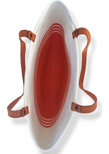 Ezobeach, El Yapımı Kadın Turuncu Plaj Çantası, Handmade Omuz Çantası, Renkli Kol Çantası fiyatları