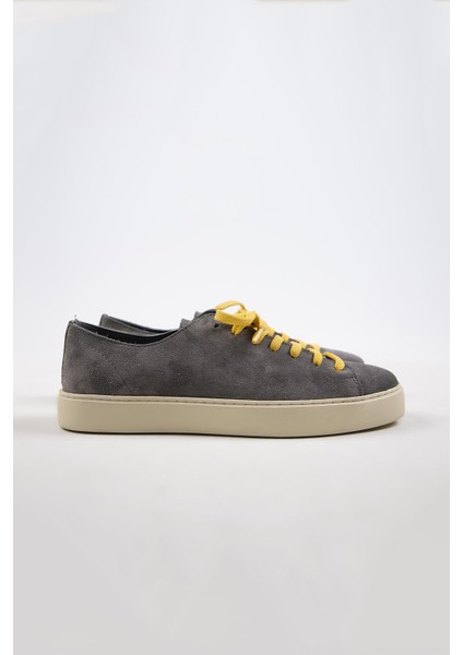 Ares Erkek Deri El Boyamalı Bağcık Ve Iki Yedek Bağcıklı Koyu Gri Sneakers fiyatları