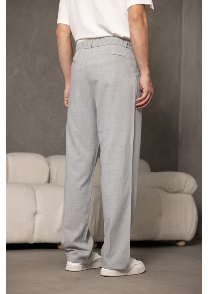 Baggy Pileli Erkek Kumaş Pantolon Rahat Kalıp modelleri