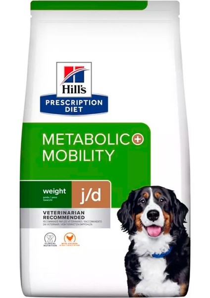 Hills Prescription Diet Metabolic Mobility J/d Tavuklu Köpek Kuru Maması 12 kg