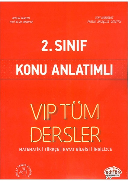 Editör Yayınları 2. Sınıf Tüm Dersler Konu Anlatımı