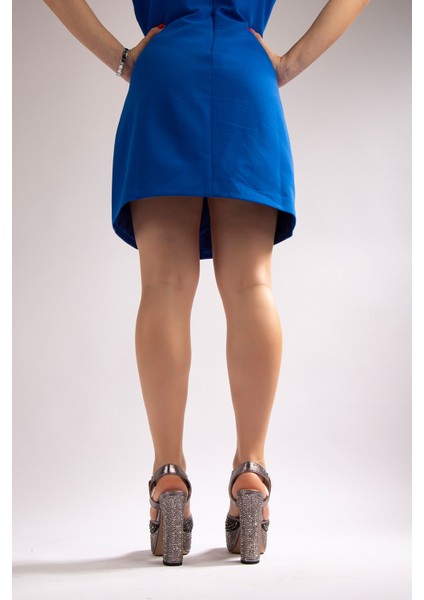 Snow Kadın Abiye Platform Topuklu Ayakkabı Antrasit Taşlı indirimleri