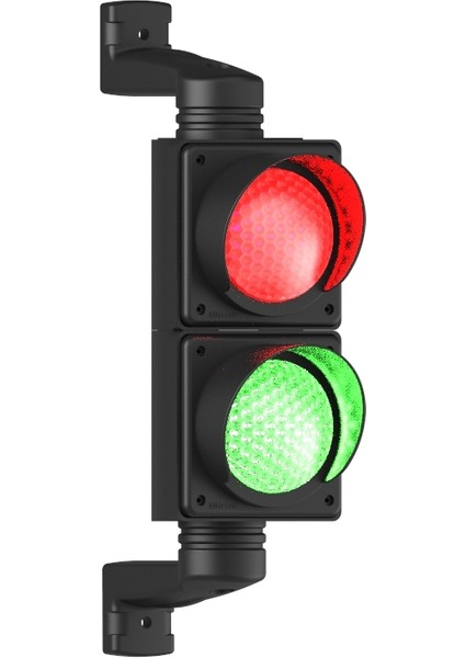 Mesan ms 8031.1.2.110-220VAC Ø100MM Ledli Ikili Trafik Lambası
