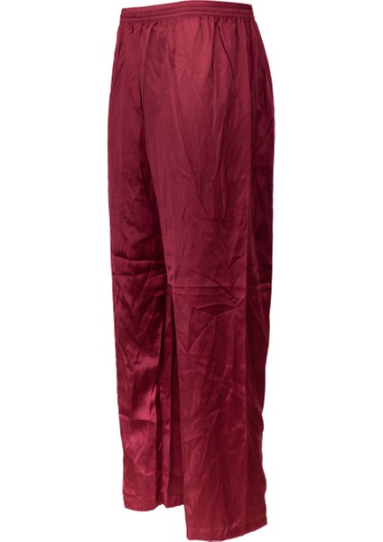 Erkek Saten Kumaş Pijama Pantolon Düz Renk Beli Lastikli Cepsiz Geniş Paça Rahat Kesim indirimleri