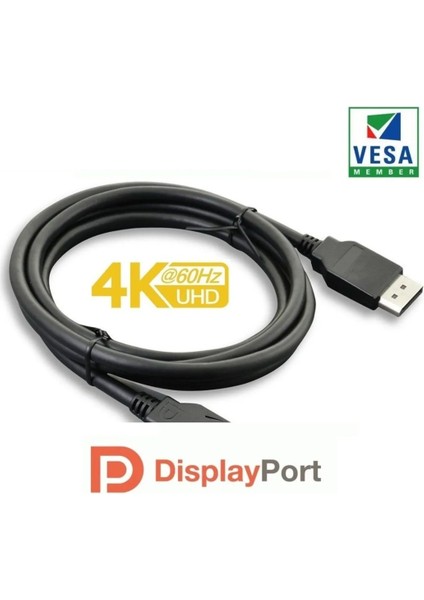 8k Displayport Kablo 1080P@ 360hz, 2k@ 240hz, 4k@ 144hz, 8k@ 60hz V1.4 Sinema   Oyuncu