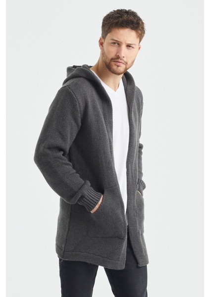 Erkek Füme Desenli Triko Hırka- HRK8085R01S fırsatları