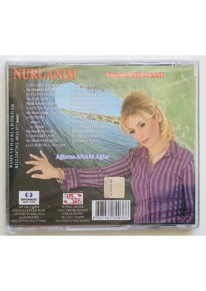 Nurcanım Ağlarsa Anam Ağlar CD (Jelatininde Sıfır Orjnal Dönem Baskı Cd)