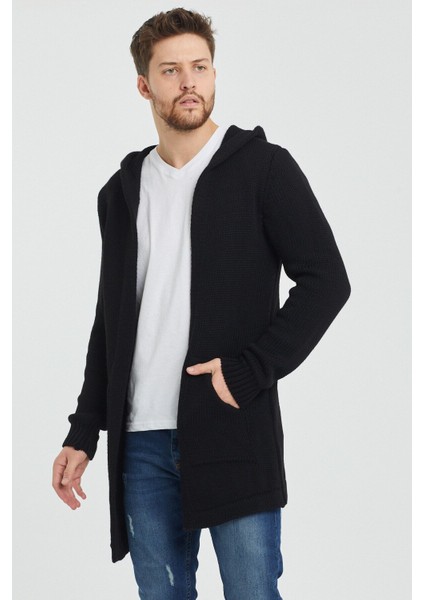 Erkek Siyah Desenli Triko Hırka- HRK8085R03S fırsatları