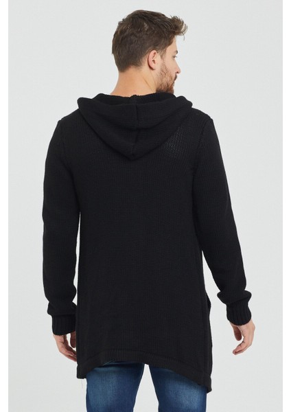 Erkek Siyah Desenli Triko Hırka- HRK8085R03S indirimleri