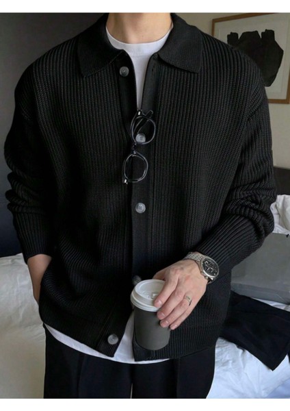 Düğme Detaylı Regular Fit Hırka