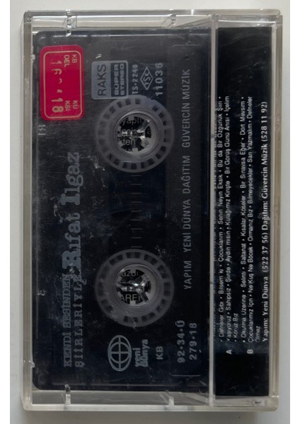 Rıfat Ilgaz Yaşadıkça Kaset (Orjnal Dönem Baskı Kaset) fiyatları