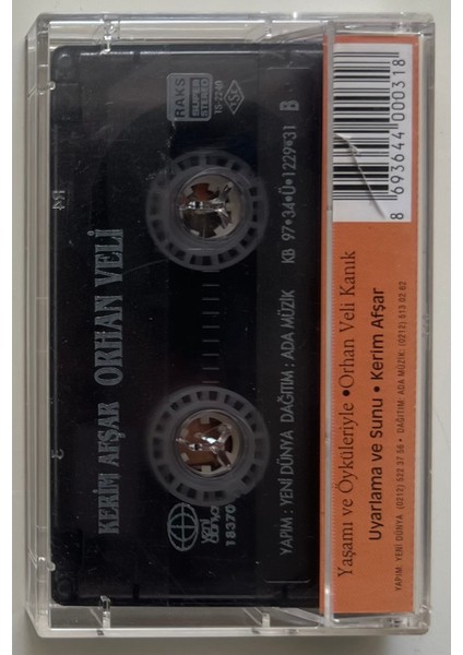 Kerim Afşar Yaşamı ve Şiirleriyle Orhan Veli Kaset (Orjnal Dönem Baskı Kaset) fiyatları