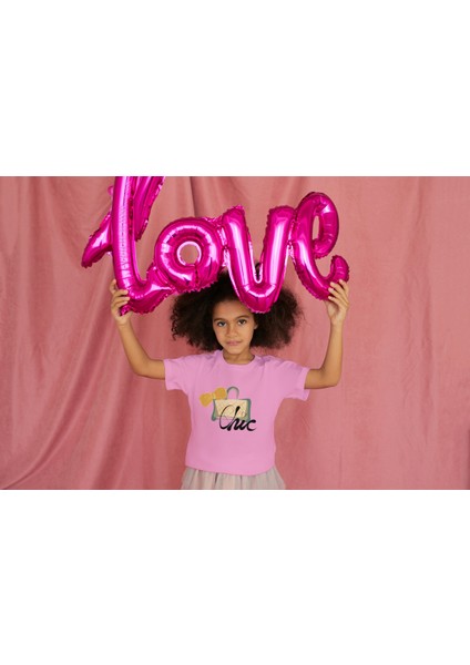 Kız Çocuk Pamuk So Chic 2 Çanta Baskılı Kısa Kol Tshirt fiyatları