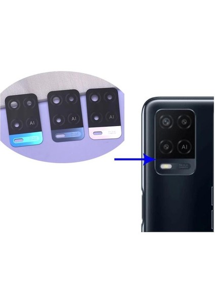 Oppo A54 4g Ile Uyumlu Kamera Camı Siyah
