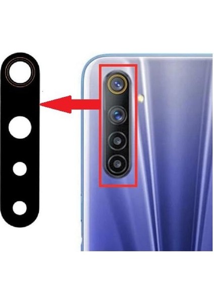 Realme 6 Ile Uyumlu Kamera Camı