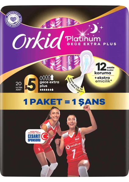 Orkıd Platınum Dortlu Paket Gece Ekstra Plus 20 Adet Olimpiyat