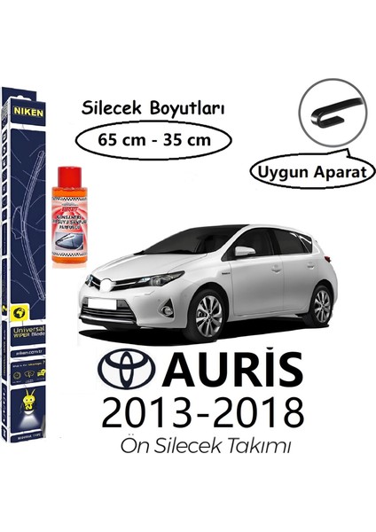 Toyota Auris Ön Silecek Takımı (2013-2018) Hediye!!! Autokit Konsantre Cam Suyu