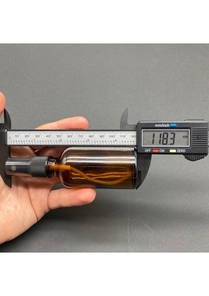 50 ml Kahverengi Cam Şişe Beyaz Spreyli , 50CC Amber Spreyli Boş Şişe x 6 Adet