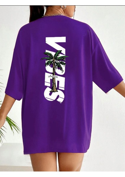 Vibes Baskılı Unisex T-Shirt