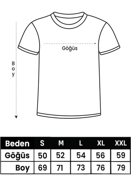 Unisex Peluş Ayı Baskılı Bisiklet Yaka T-Shirt