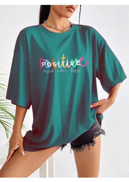 Positive Baskılı Unisex T-Shirt