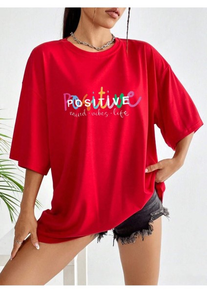 Positive Baskılı Unisex T-Shirt