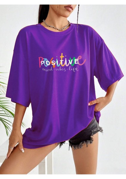 Positive Baskılı Unisex T-Shirt