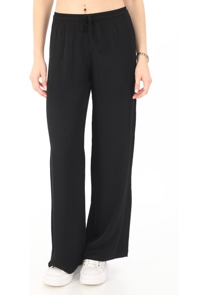 Flosh Viskon Oversize Pantolon-Siyah fiyatları