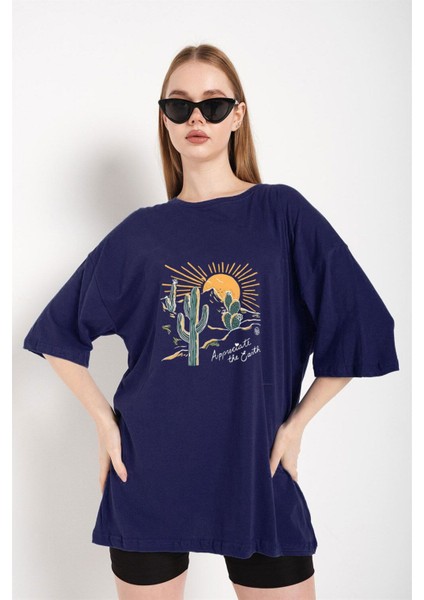 Çöl Tema Baskı Unisex T-Shirt